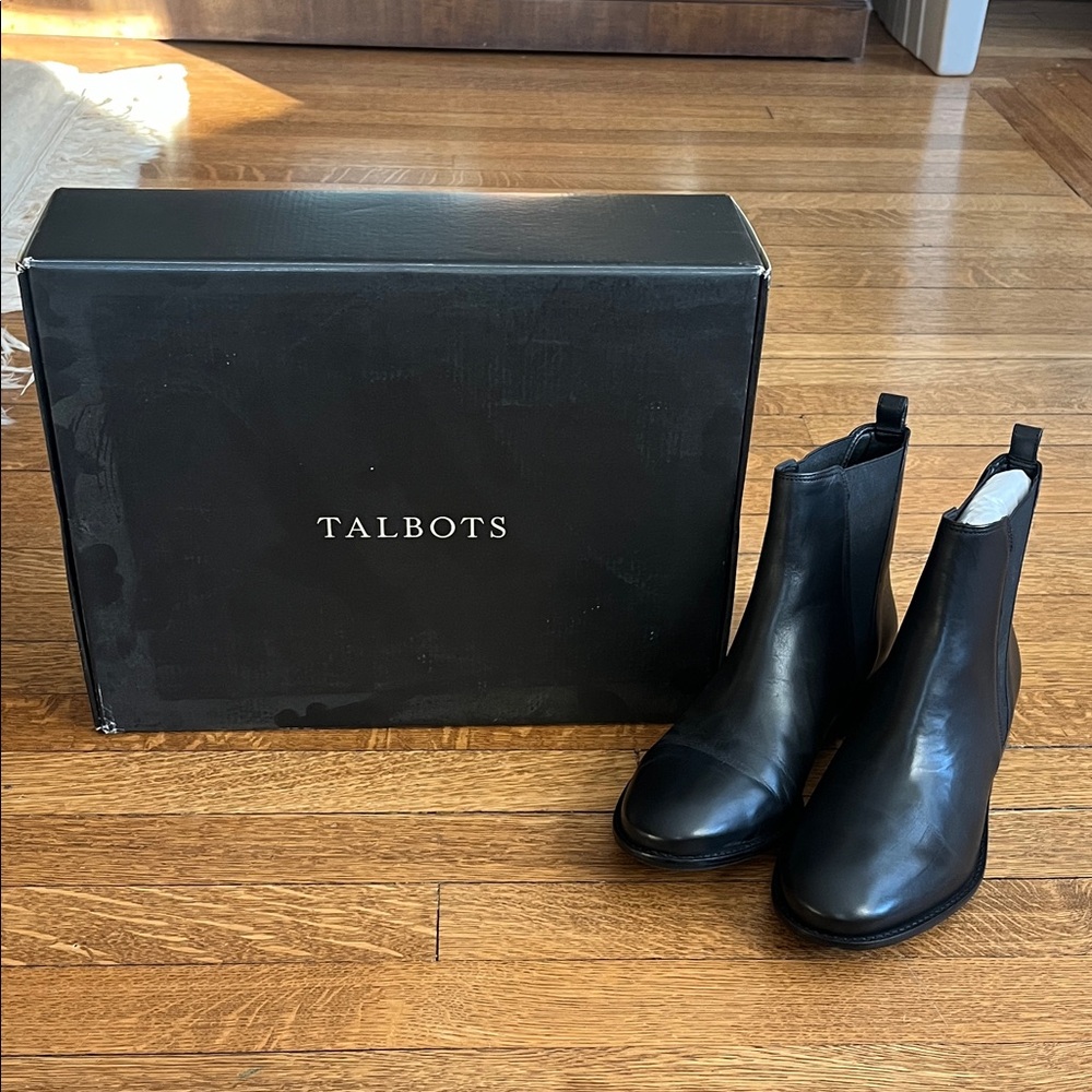 Talbots Elegant Black Ankle Booties